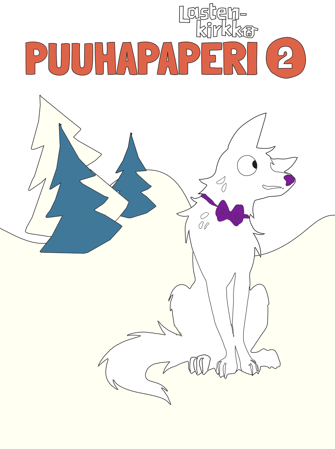 Susi istuu pää kallellaan.