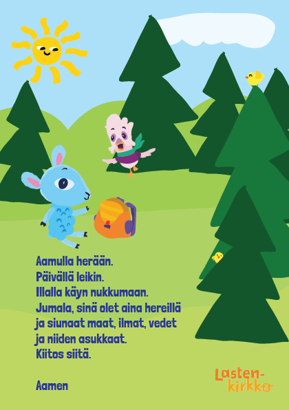 Iltahetki Päkän ja Pulmun kanssa 26 iltarukouskortti_1