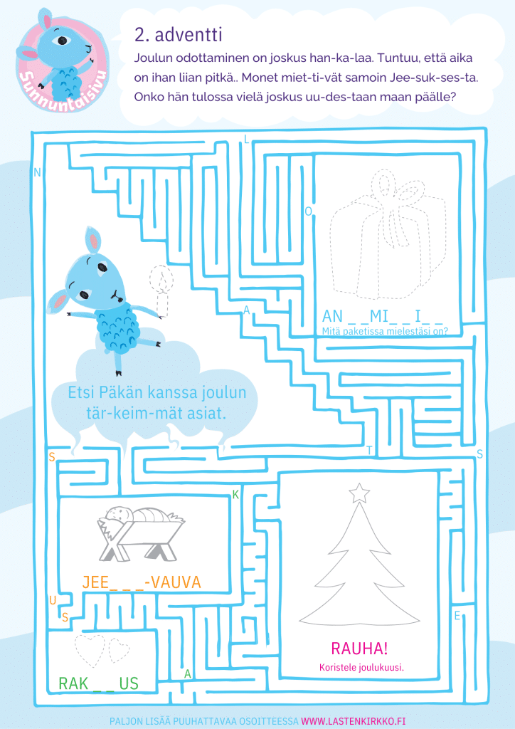 2.adventti sunnuntaisivu