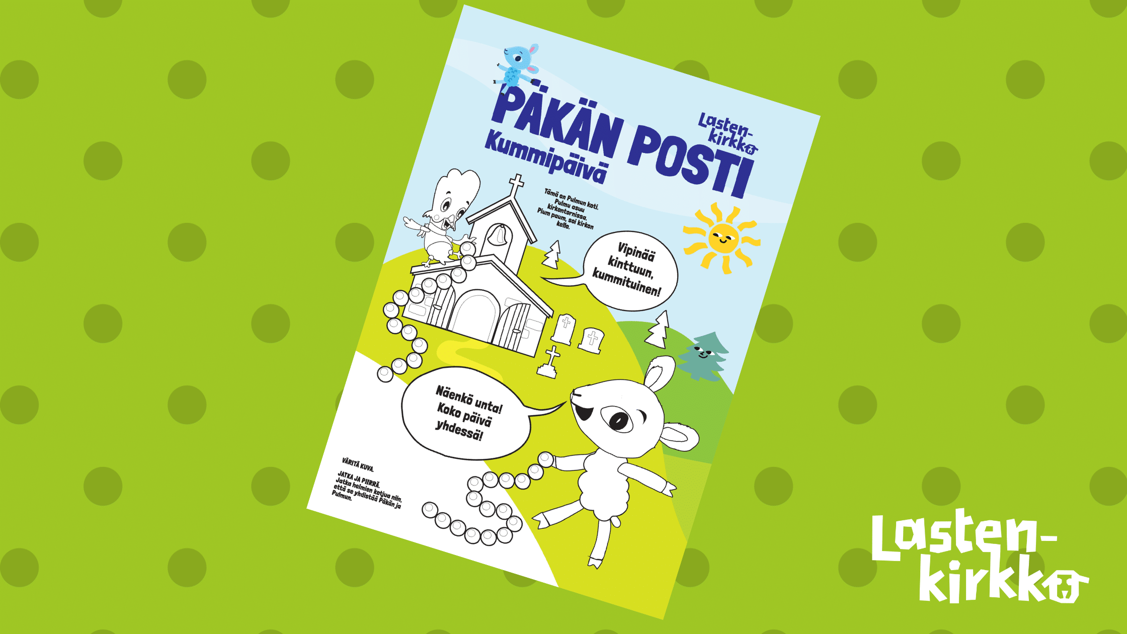 Pakan posti kummipaiva materiaalikortti