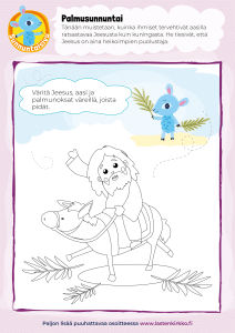sunnuntaisivu palmusunnuntai